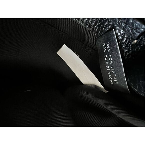 Marc Jacobs Black Pebbled 100% Cow Leather Pike Place Backpack main image 6